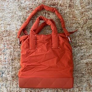 Zara Vibrant Orange Tote Bag